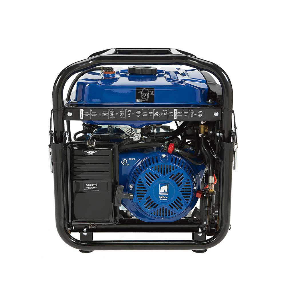 Powerhorse Dual Fuel Generator 9,000 Surge Watt Electric Start - 750133