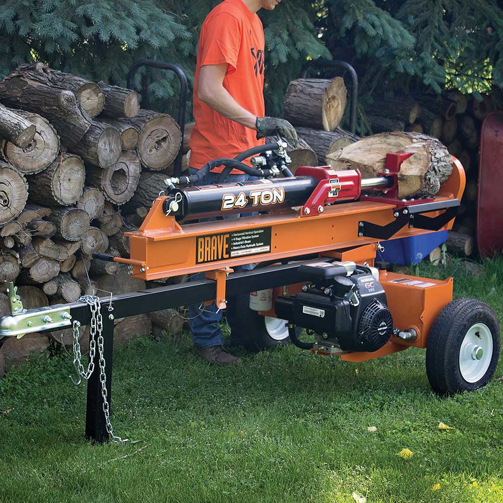 Brave Log Splitter 24-Ton Honda GC160 - VH1724GC