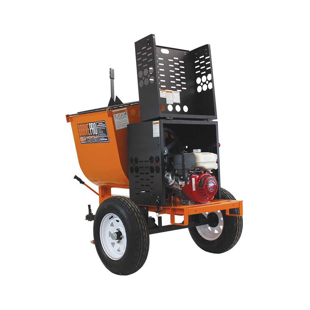 Brave Mortar Mixer 8 Cu. Ft. Steel Drum Honda GX240 - BRPMM108H