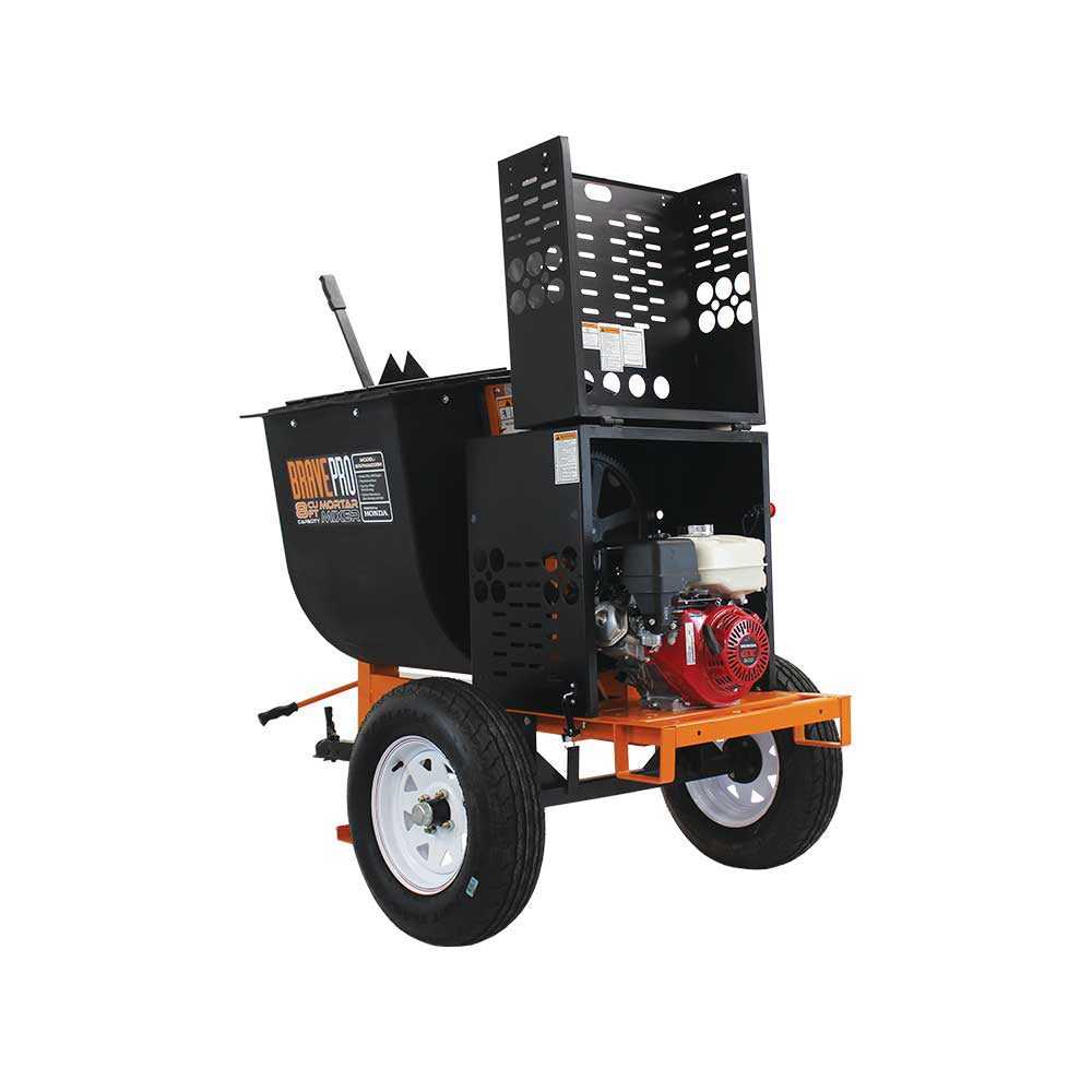 Brave Mortar Mixer 8 Cu. Ft. Poly Drum Honda GX240 - BRPMM208H