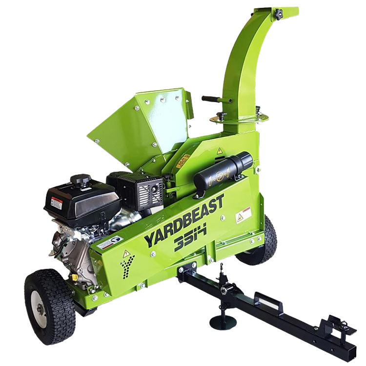 Yardbeast 429cc 14HP Kohler CH440 Engine 3.5" Heavy Duty Wood Chipper/Shredder Tow Trailer - 3514-ATV