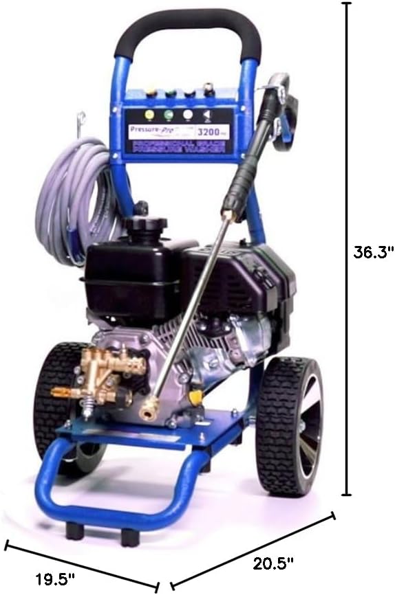 Pressure-Pro Dirt Laser 3200 PSI 2.5 GPM Gas-Cold Water Pressure Washer with SH265 Kohler Engine - PP3225K