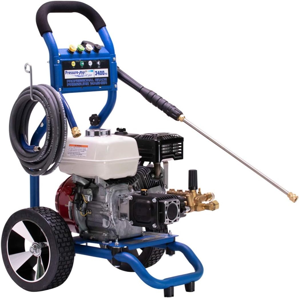 Pressure-Pro Dirt Laser 3400 PSI 2.5 GPM Gas-Cold Water Pressure Washer with GX200 Honda Engine- PP3425H