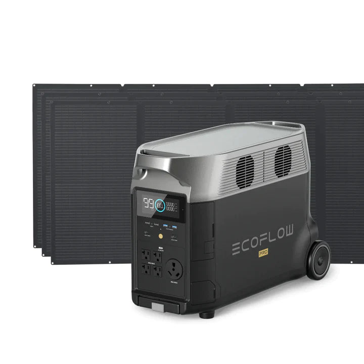 EcoFlow DELTA Pro + 220W Portable Solar Panel - 1/2/3 TMR500-MS430/2MS430/3MS430-US