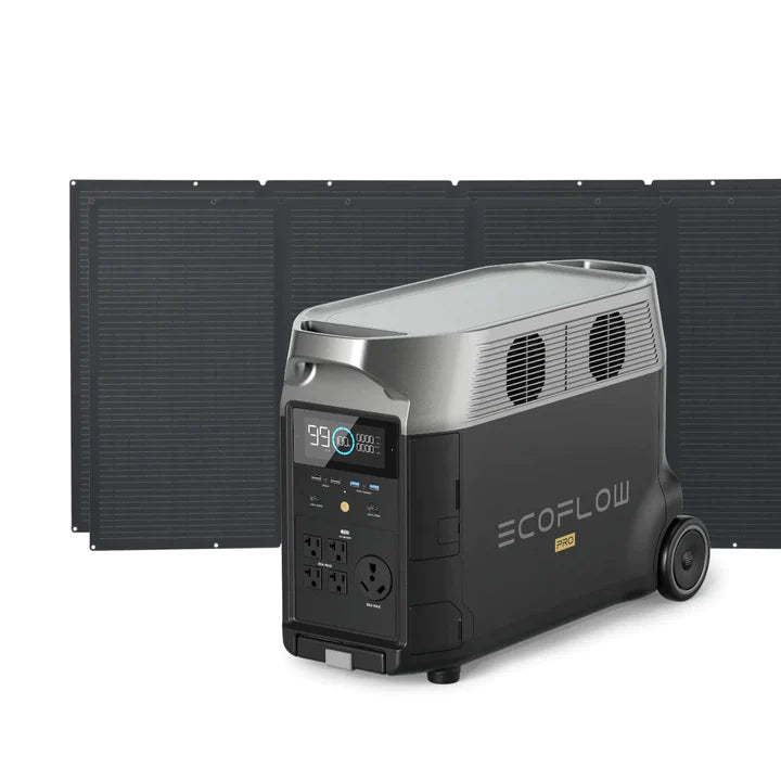 EcoFlow DELTA Pro + 400W Portable Solar Panel - 1/2/3 - DELTAPro - 400W/400W2/400W3 - US