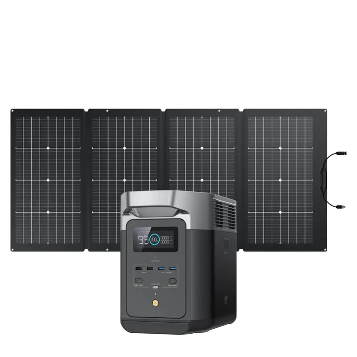 EcoFlow DELTA 2 + 220W Portable Solar Panel - 1/2 - DELTA2-220W/220W2