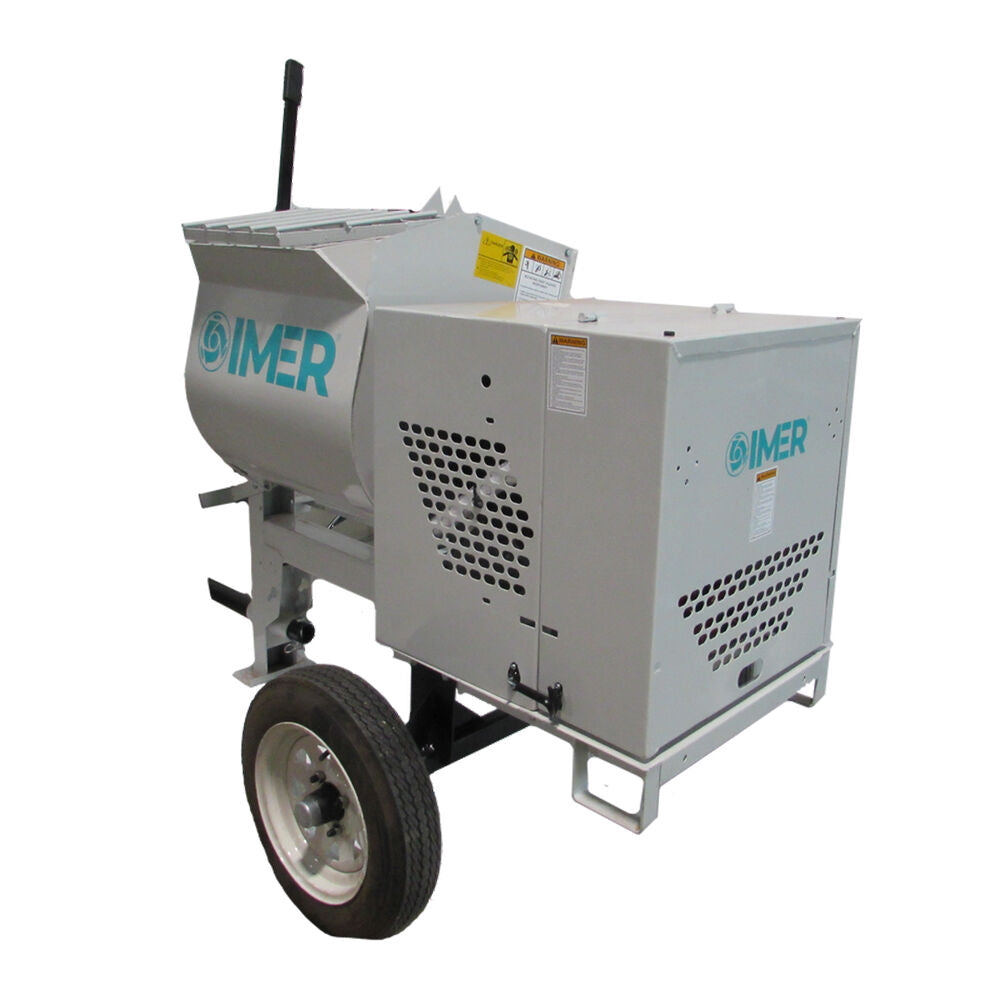 Imer HSM 6 Towable Steel Drum Mortar Mixers-1130061/1130062