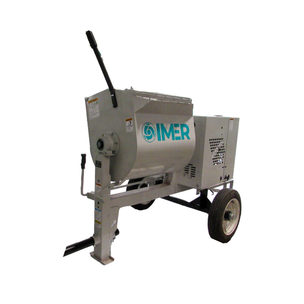 Imer HSM 6 Towable Steel Drum Mortar Mixers-1130061/1130062