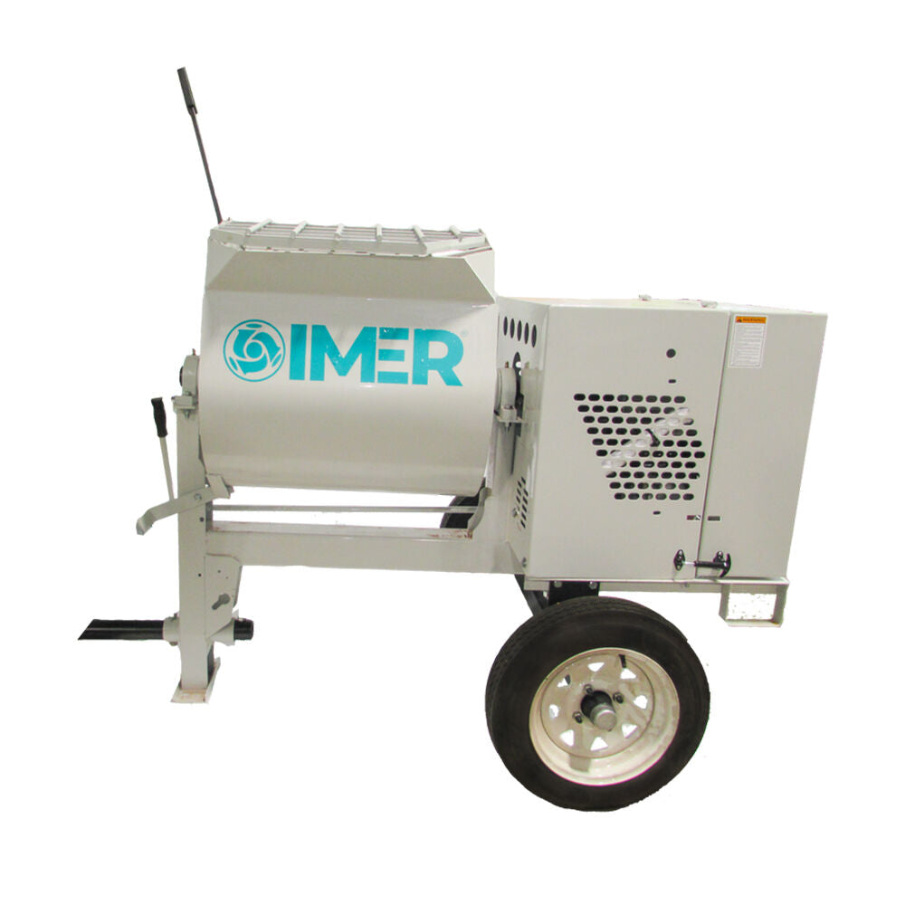 Imer HSM 6 Towable Steel Drum Mortar Mixers-1130061/1130062